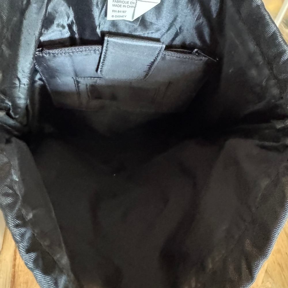 Vintage Disney World Sorcerer‎ Mickey Drawstring Backpack Bag Black - Picture 12 of 12